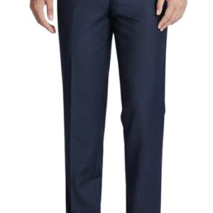 Renoir Mens Pant 508-19-BLUE ( Regular Fit Flat Front Wool Suit Pant )