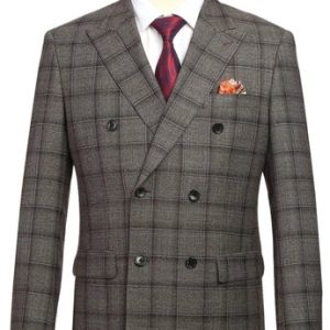 Alessandro Vitello 565-7-BROWN Mens Suit