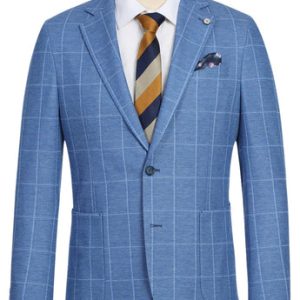 Men's Blazer PS23-6-BLU-PLAID